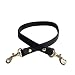 Lam Gallery 23" Split Leather Black Purse Straps Replacement Handbag Straps 5/8" Wide Wallets Tote Satchel Clutch Bags Shoulder Straps Replacement - Gold