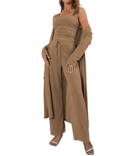 Image of 3 Piece Lounge Sets for Women Airport Travel Outfit