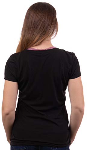 Northern Lights | Aurora Nature Art Outdoors Arctic Sky Spiritual Women V-Neck T-Shirt Top-(Vneck,Xl) #TOP3