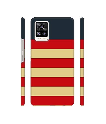 Image of Solimo Plastic Designer Multicolor Lines 3D Printed Hard Back Case Backcase for Mobile Cover for Vivo V20