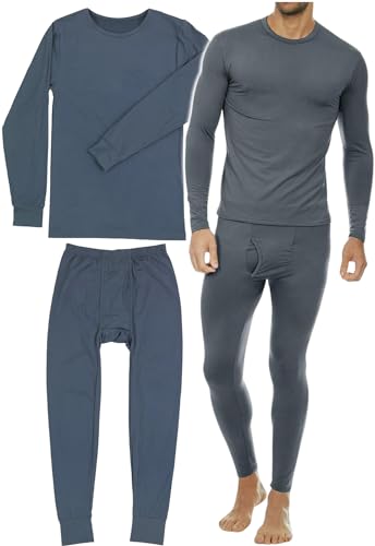ToBeInStyle Men's Thermal Underwear Sets with Soft Brush Fleece Inner Lining
