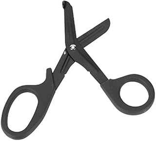 Medical Bandage Scissors, EMT First Aid Trauma Shears Stainless Steel Emergency Military Rescue Scissors for Nurses, Students, Emergency Room(Black)