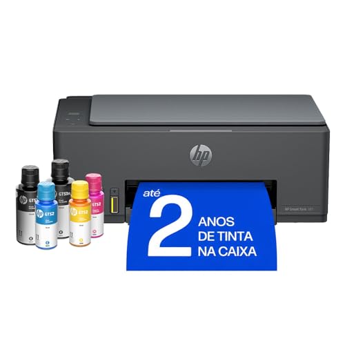 Impressora Multifuncional HP Smart Tank 581 Tanque de Tinta Colorida Wi-Fi, USB - Alta Economia -Copiadora e Scanner (4A8D5A)