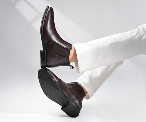 Image of LOUIS STITCH Mid-Top Ankle Slip-On Chelsea Boots for Men | Men's Chelsea Boots | Casual and Semi Formal Boots for Men | LSLXPLCL