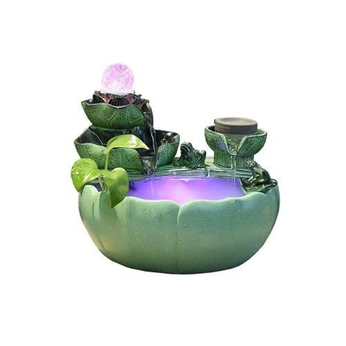 Bordsvattenfontän Avslappningsvattenfallsfontän inomhusvattenfunktion akvarium for hem- och kontorsinredning Inomhusfontän(Stor)