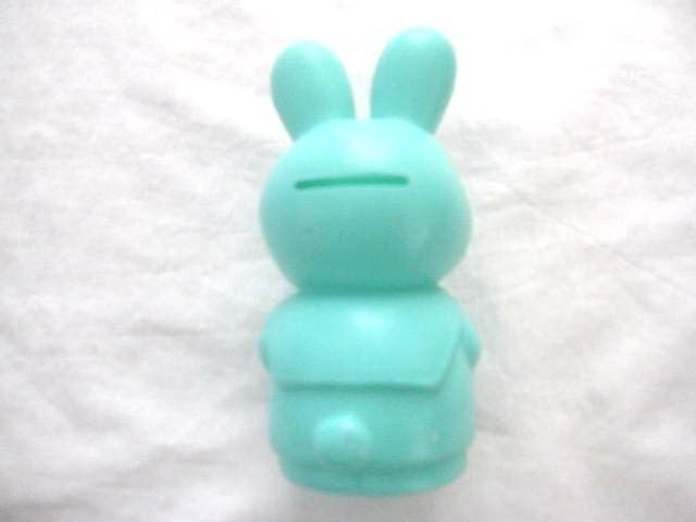 関税負担なし☆年代等 昭和レトロ うさぎ ソフビ貯金箱4体セット 高12cm JA 農協 ノベルティ？セーラー