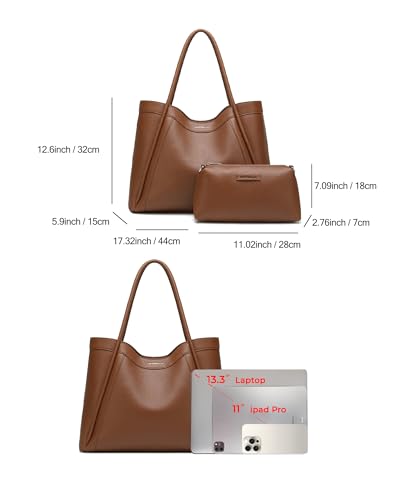 Tote Bag for Women Vegan Leather Shoulder Purse Weekender Bag Shopper Handbag2