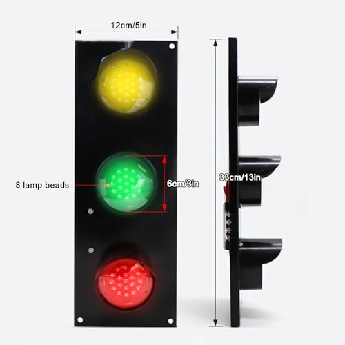 Feu de signalisation LED boîtier métal étanche IP65 33x12cm - 3