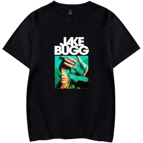 Photo de GXHZHXJC Jake Bugg Hand Merch T-shirt à manches courtes imprimé tendance pour homme et femme, Noir , M Taille tall