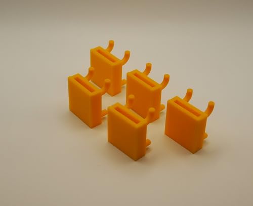 Pegboard Mount Compatible with Dewalt Belt Clip, Yellow, Pack of 5