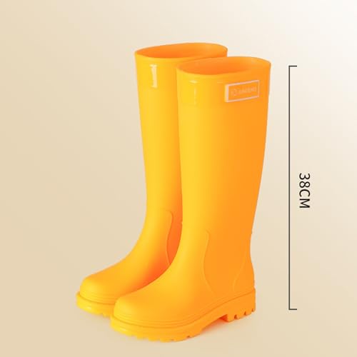 Damen Gummistiefel, Gummistiefel Damen Hoch Wasserdicht Regenstiefel Herren Rutschsicher Abriebfest Regenschuhe mit Halbhoher Wade Unisex Bequem Arbeitsschuhe Leicht Atmungsaktiv Stiefeletten