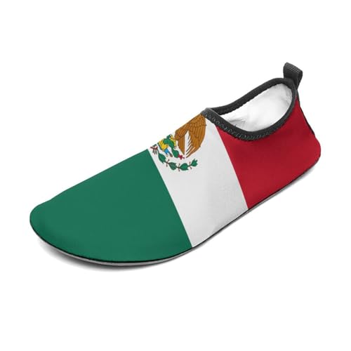 Mexico Flag Mexican Man Woman Water Shoes Quick Dry Barefoot Shoe Beach Surfing Swim Pool Yoga Sock3
