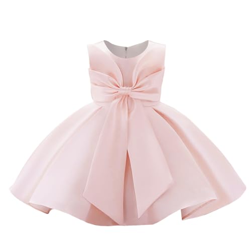 Robe de fête princesse pour fille avec un grand nœud élégant pour cortège de mariage