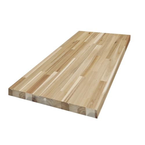 Howizz Acacia Butcher Block Countertop 24 x 18 x 1.5 Pulgadas, Tabla de Madera Sólida