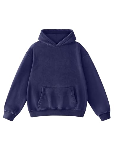 Image of Hatant Oversized Hoodie Sweatshirts for Men Couples Heavyweight Hoodies Pullover Vintage Mens Acid Wash Sweaters Clothes 2026