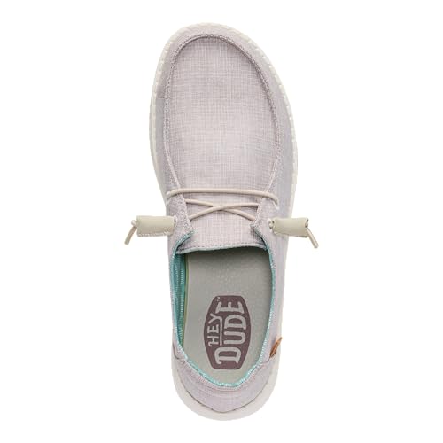 Image of HEYDUDE Women's Wendy Chambray | Women's Shoes | Women's Lace Up Loafers | Comfortable & Light-Weight