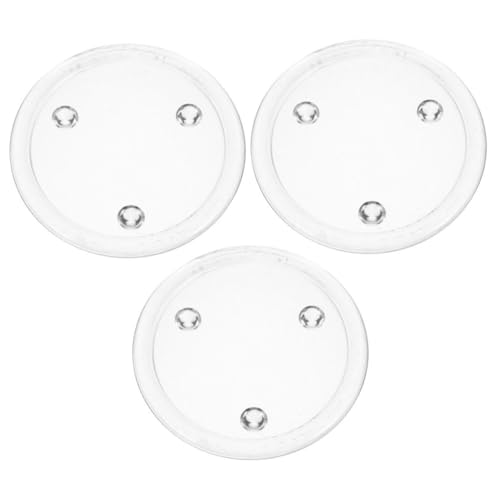 Cabilock 3 Pezzi Di Piatti Rotondi in Per Candele Portacandele in Per Decorazioni Per La Casa Vassoio Per Candele Profumate Design Unico Per Cene Di Nozze