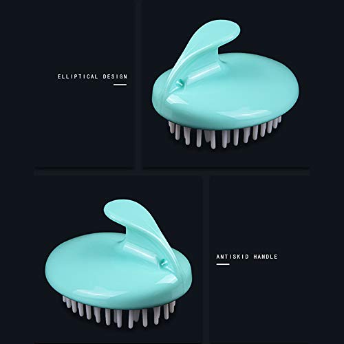 KKmoon Escova de shampoo para massagem no couro cabeludo pente de massagem de silicone macio.