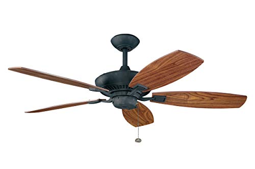 Kichler 300117DBK 52-Inch Canfield Fan, Distressed Black