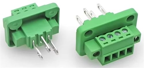 Conector KF15CDGV-3.81 de 12 pines con brida para montaje en panel de cobre 2