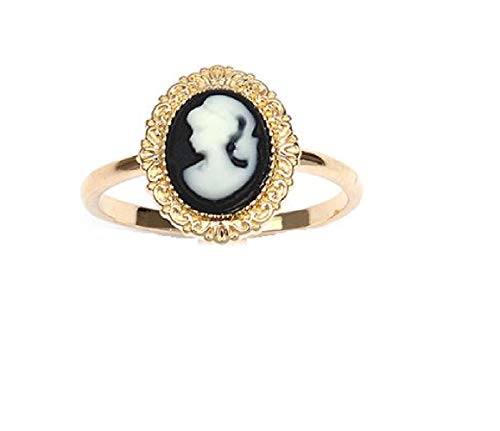 Bague Camée en Or 18K plaqué - Gothique - Line Bijoux