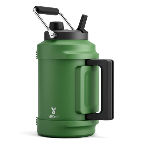Image of Meoky 1 Gallon Insulated Water Bottle, 128 oz Stainless Steel Water Jug