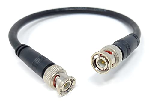 DRUT 25cm short BNC to BNC Cable Lead, Coaxial RG59/RG59U 75ohm for CCTV Video Camera Male to Male Plugs 0.8ft