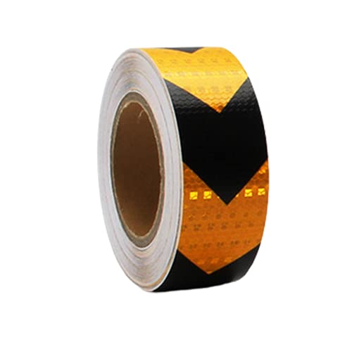 Reflektorband Selbstklebend, 5 cm x 10 m Gefahrenwarnband, Absperrband, Straße Transport Anlagen Sicherheitserinnerung Markierungsklebeband Cover
