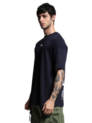 Image of Jack & Jones Men's Cotton Solid Oversized Fit T-Shirt