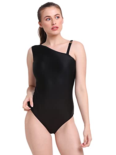 Image of EROTISSCH Black Sleeveless Solid Bodysuit for Women Teen