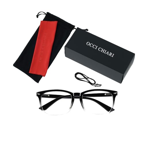 OCCI CHIARI Fashion Blue Light Blocking Reading Glasses for Women, Women's Computer Glasses Spring Hinge, ladies' Rectangle Readers Glasses 1.0 1.25 1.5 1.75 2.0 2.25 2.5...