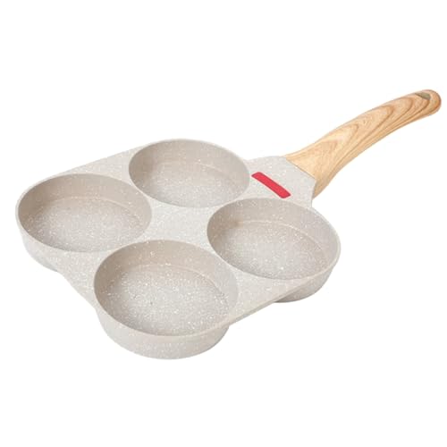Sosoport Sartén para Huevos con Compartimentos Antiadherente Pequeña para Tortillas y Hamburguesas para Cocina y Fácil Limpieza