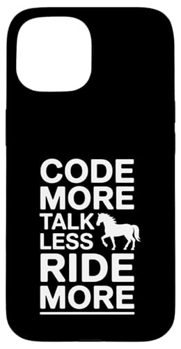 Code More Talk Less Ride More ��n�v���O���}�[ �X�}�z�P�[�X iPhone 15 �p