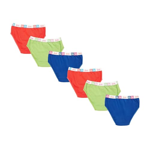 Image of Red Rose Kids Girls Cotton Printed Panty Pack of 6-Assorted