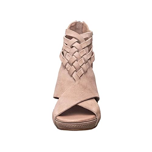 Antelope Women's Tavi 39 Light Pink Suede Wedge Wedge Sandals #TOP3