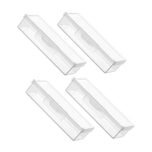 PRETYZOOM Contenedor Portátil Para Bastoncillos De Algodón 4 Unidades Estuche De Viaje Transparente Dispensador Multifuncional Para Hisopos Organizador De Baño Soporte Ligero Para Viajes