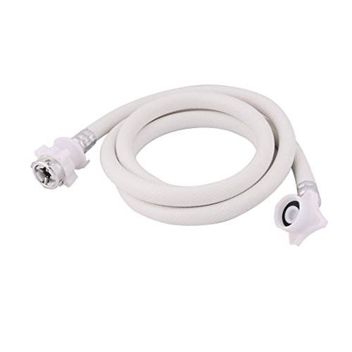 Ruilogod Lavadora PVC entrada de agua tapa de agua conector de manguera 3/4', 4.9 pies