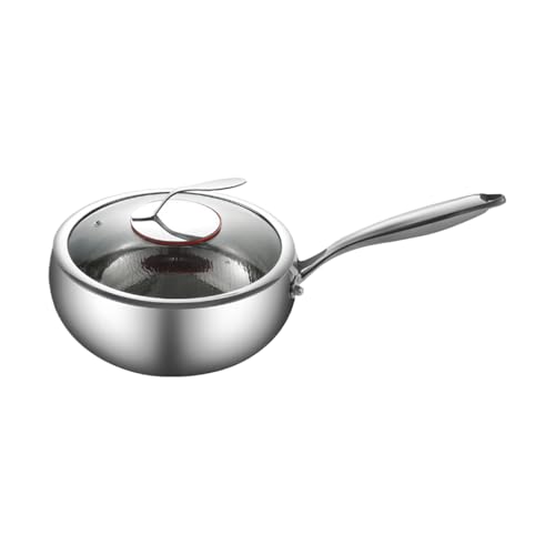 Générique Asian Skillet Pan, Induction Frying Pan, Titanium Nonstick Coating, Fast-Heating Deep Skillet, Scratch-Resistant Cookware, Ideal for Home Kitchen, Restaurant, Outdoor, and Camping Use