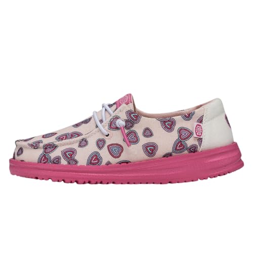 Image of HEYDUDE Girl's Wendy Youth Shoes Pink
