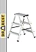 Produktbild Drabest Klappleiter Leiter Klappbar 2 x 3 Stufen Alu Trittleiter Beidseitig bis 150 kg Belastbar Haushaltsleiter
