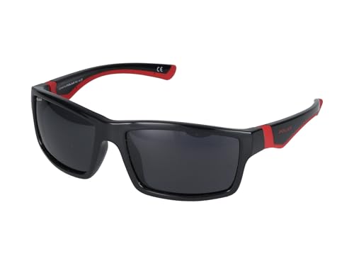 Polar 5012 Nylon+Gomma 75 SHINY BLACK- RED RUBBER, Standard, 55