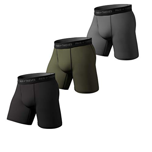 Pair Of Thieves Super Fit Men’s Long Boxer Briefs 3 Pack, Assorted, Small #TOP18