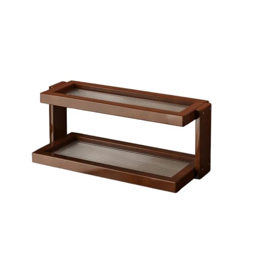 Dxcaicc Cup Rack with Minimal 0.1 ㎡ Counter Space, Walnut