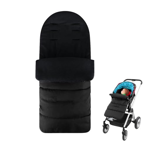 Saco Silla Paseo Universal,Saco Bebe Invierno Suave Cálido,Saco Carro Bebe Invierno Desmontable,Saco Capazo Bebe Invierno con Forro Polar Térmico,Saco Silla Paseo Invierno con Cremallera,88×40CM