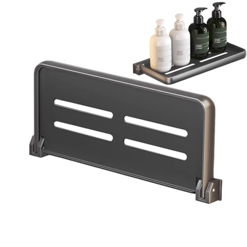 Genérico Estante De Ducha De Baño: Estante De Almacén Flotante, Autocaravana Plegable, De Pared De Aluminio Plegable para Autocaravanas | De Pared De Vehículos Recreativos Plegables para Los T