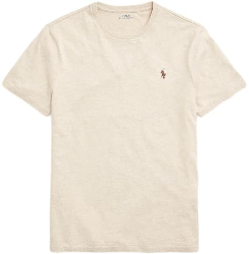 Image of POLO RALPH LAUREN Mens Big & Tall Crew Neck T-Shirt (2LT, TanHtr)