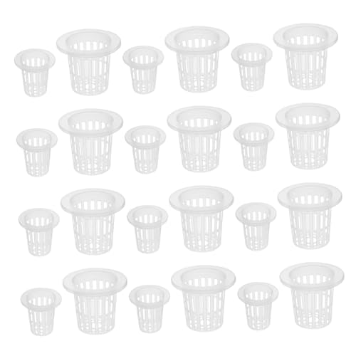 BESTonZON 60Pcs Hydroponic Plant Nursery Cups Durable Root Baskets for Indoor Garden Easy Drainage Design for Healthy for Cultivation