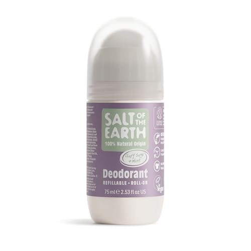 Salt of the Earth Natural - Deodorant Roll On - Clary Sage & Mint 75ml