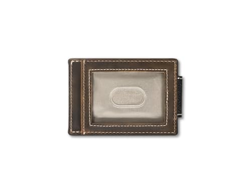 ARIAT Work Mens Money Clip Leather Patch Brown A34003022
