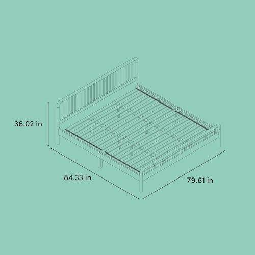 Image of Storkcraft Porto King Bed Frame, Hazelnut